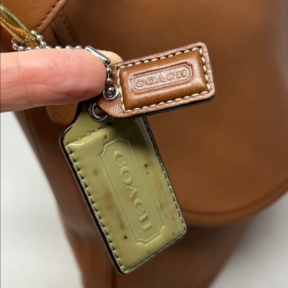 Vintage COACH 4115 Whitney Flap Crossbody Bag Brown Leather Made in USA - Picture 9 of 17